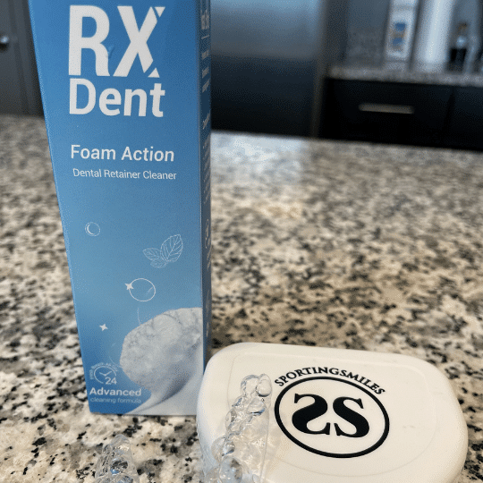 Cleaning your retainer with RX foaming spray