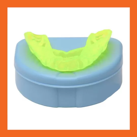 Neon green sports mouthguard