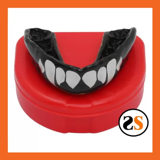 Black and white mouthguard