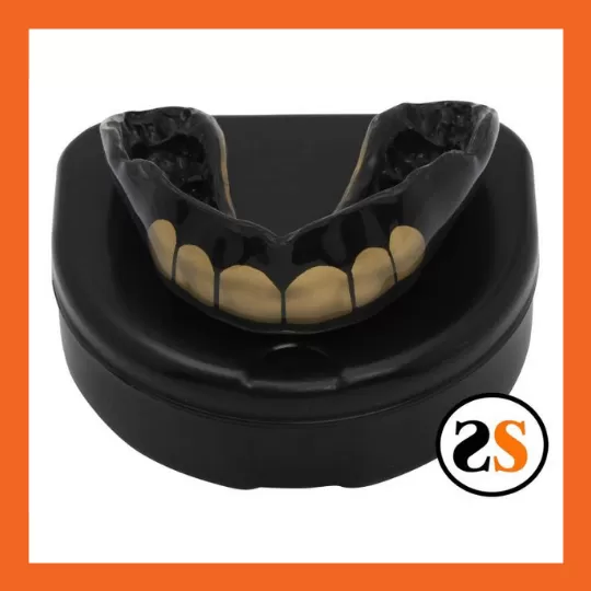 Black and white mouthguard